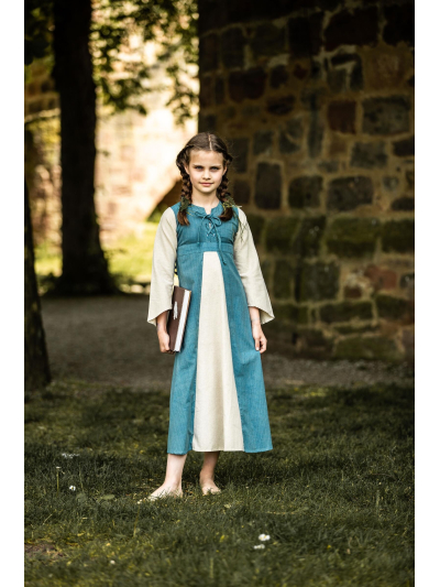 Trollfelsen Mittelalter Gewandung Leonardo Carbone Kinderkleid Elsa Blau Natur1 Trollfelsen Mittelalter Gewandung Leonardo Carbone Kinderkleid Elsa Blau Natur1